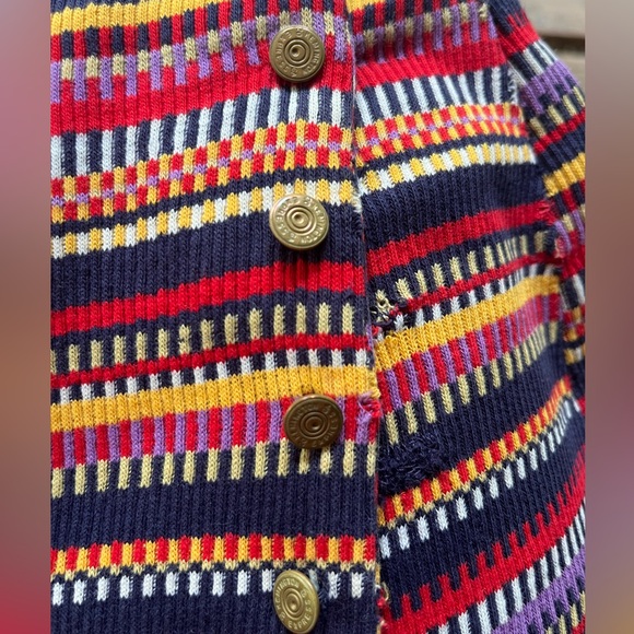 Vintage Pandora Colorful Striped Skorts/Hot pants - Sz Small - Picture 8 of 16